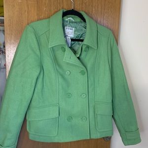 Sweet green pea coat #R2